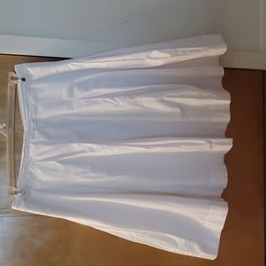 Isaac Mizrahi Pleated Cotton Skirt